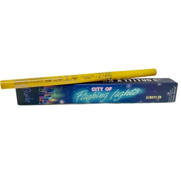 NEW Rude Cosmetics 6 Piece Set Of City Of Flashing Lights Neon Eyeliner - Picture 4 of 8
